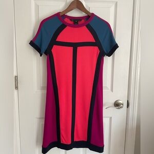 Marc by Marc Jacobs Colorblock Dress XS Pink Blue NWOT Designer